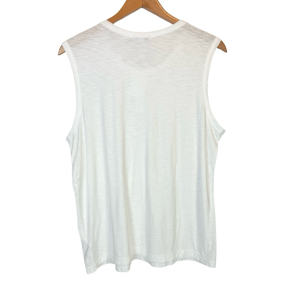 James Perse Classic White Cotton Blend Slub Tee T-Shirt NWT - Picture 5 of 10